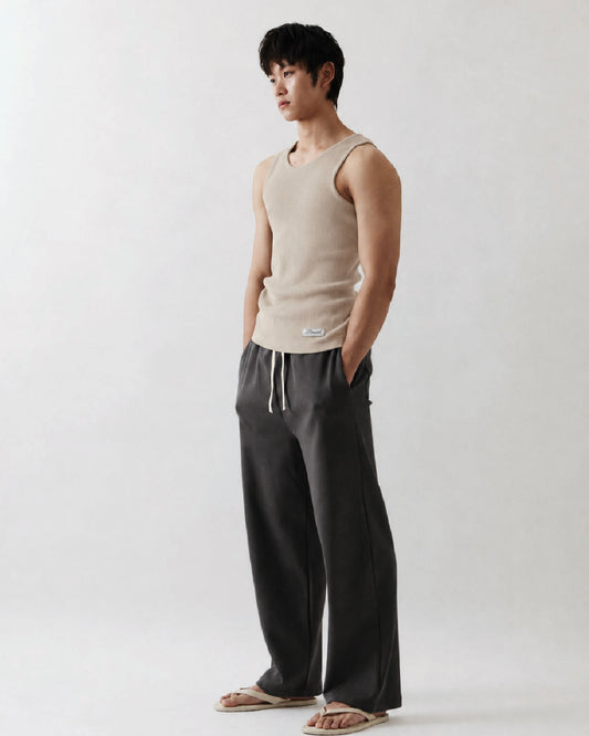 Sloane Knitted Tank Top In Bone
