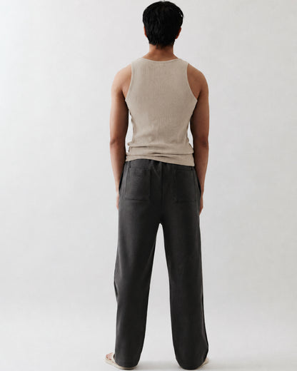 Sloane Knitted Tank Top In Bone