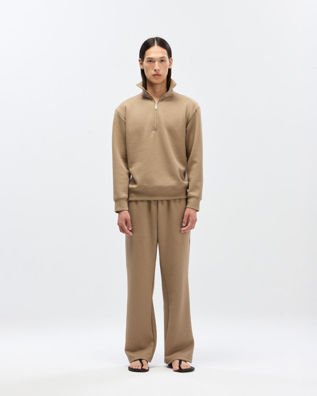 Reid Sweatzip in Clay