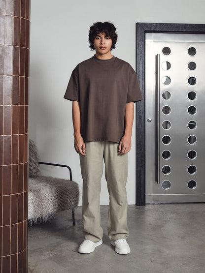 Elan Oversized T-Shirt - Brown