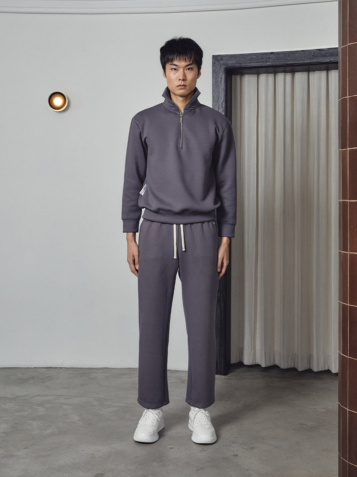 Reese Straight-cut Sweatpants Dust Grey