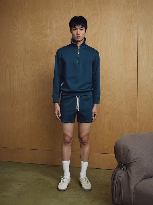 Jude Summer Sweatshorts Mineral Blue