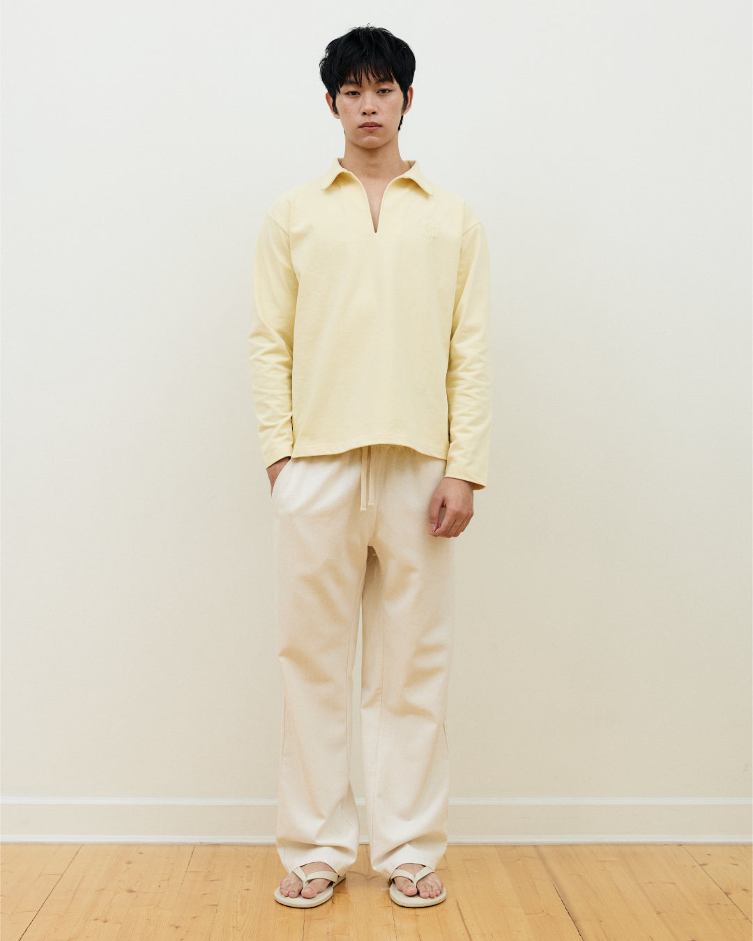 Djon long Sleeve t-shirt in Butter