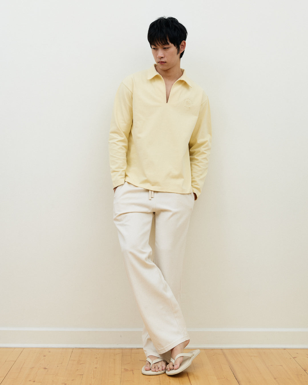 Djon long Sleeve t-shirt in Butter